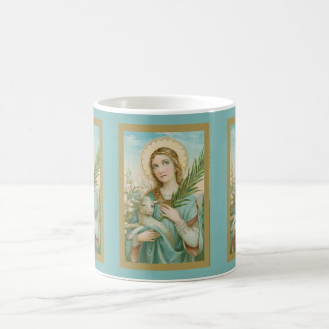 St. Agnes of Rome (MH 01) Coffee Mug 3 (Center)