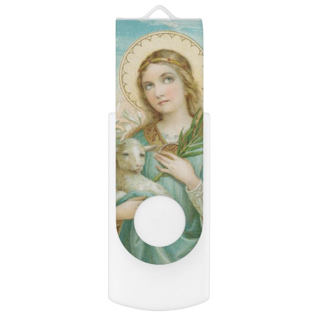 St. Agnes of Rome (MH 01) Flash Drive (Front Vertical)