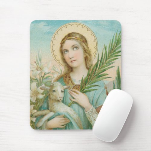 St Agnes of Rome MH 01 Mouse Pad