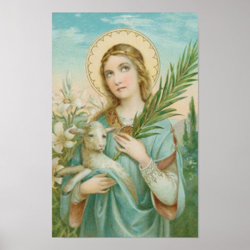 St Agnes of Rome MH 01 Poster