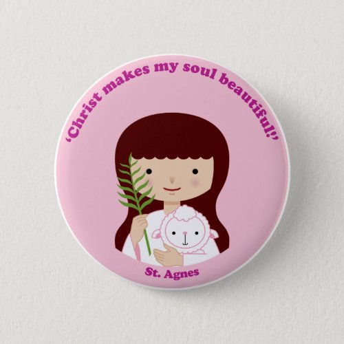 St Agnes Pinback Button