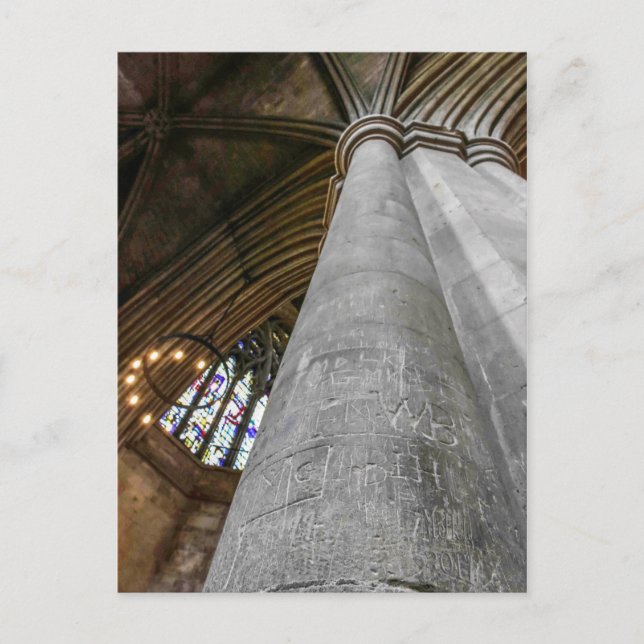 St. Albans Abbey, interior. Postcard (Front)