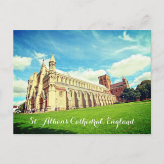 St Albans Cathedral, England, postcard