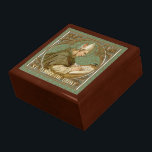 St. Albert the Great (BK 013) Gift Box<br><div class="desc">Prefer a solid color border? Delete the pattern image and see the Color Palette postcard for recommendations. Image Credit (BK 013): Antique image of St. Albert the Great from a late 19th century chromolithographic devotional print with gilt accents (Dominican Series, No. 3), originally published by B. Kühlen, at Mönchengladbach, Germany,...</div>