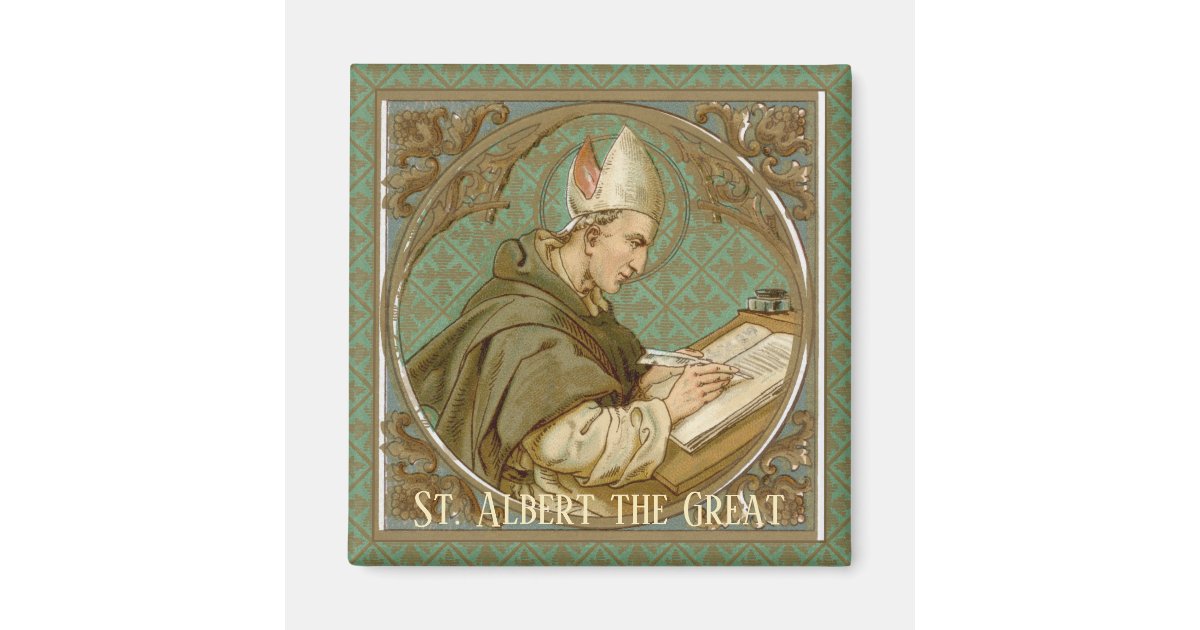 St. Albert the Great (BK 013) Square Magnet | Zazzle