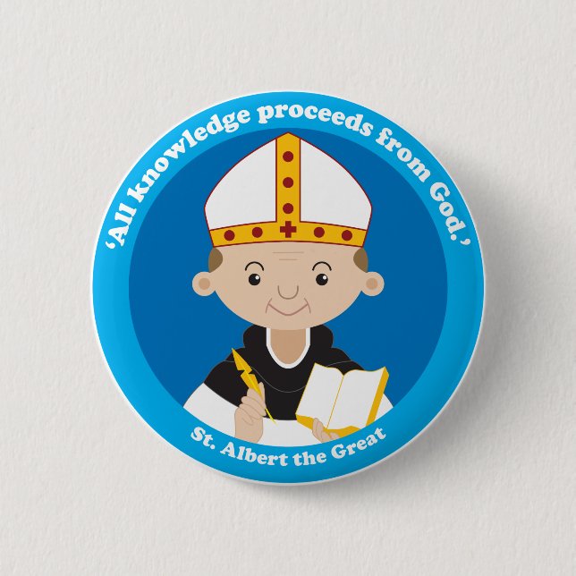 St. Albert the Great Button (Front)