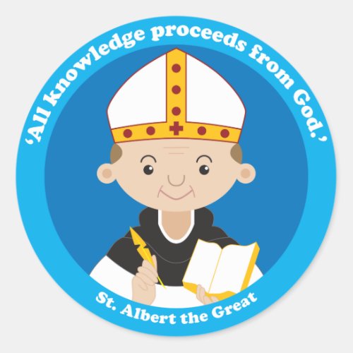 St Albert the Great Classic Round Sticker