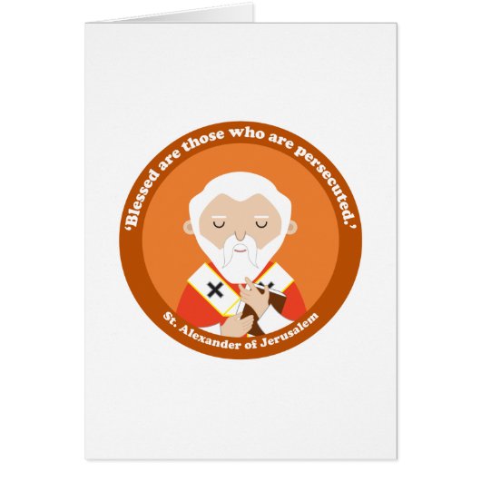 St. Alexander of Jerusalem Cards (Front)