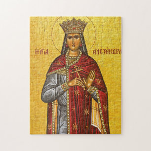 St. Alexandra the Empress Orthodox Christian Icon Jigsaw Puzzle