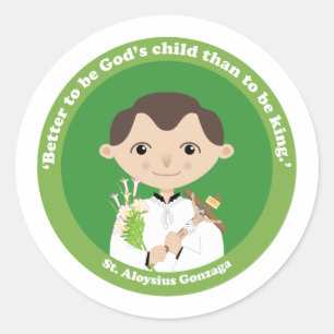 St. Aloysius Gonzaga Classic Round Sticker