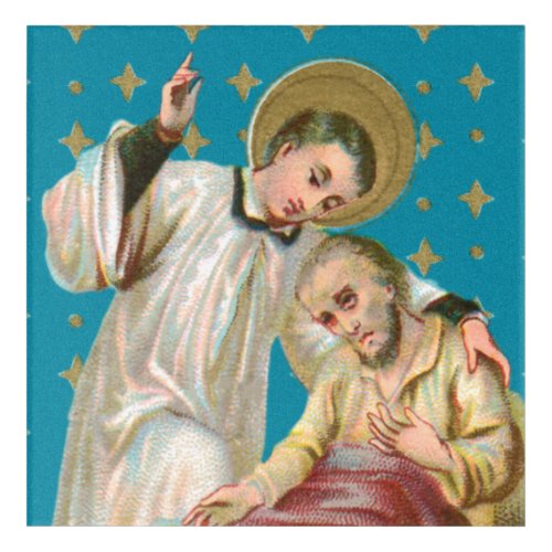 St Aloysius Gonzaga  Plague Victim M 006 Acrylic Print