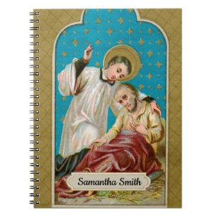 St. Aloysius Gonzaga & Plague Victim (M 006) Notebook