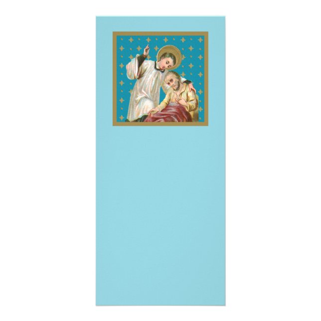 St. Aloysius Gonzaga & Plague Victim (M 006) Rack Card (Front)