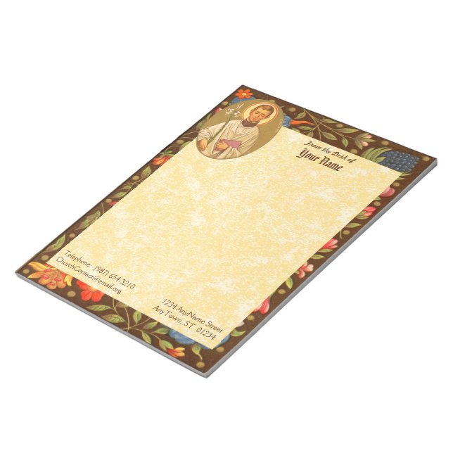 St. Aloysius Gonzaga (PM 01) 11"x8.5" Notepad (Angled)
