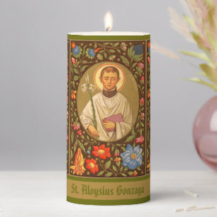 St. Aloysius Gonzaga (PM 01) 3"x6" Pillar Candle