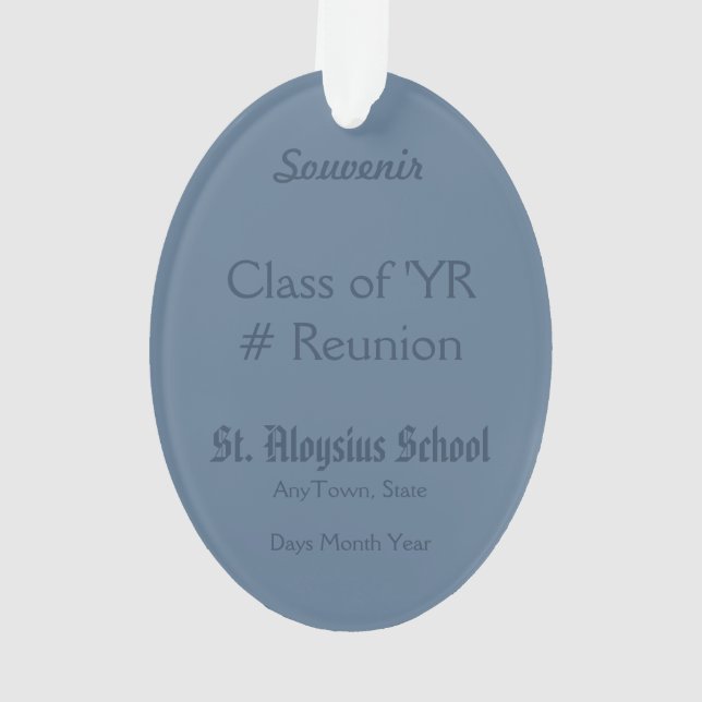 St. Aloysius Gonzaga (PM 01) Acrylic Ornament (Back)