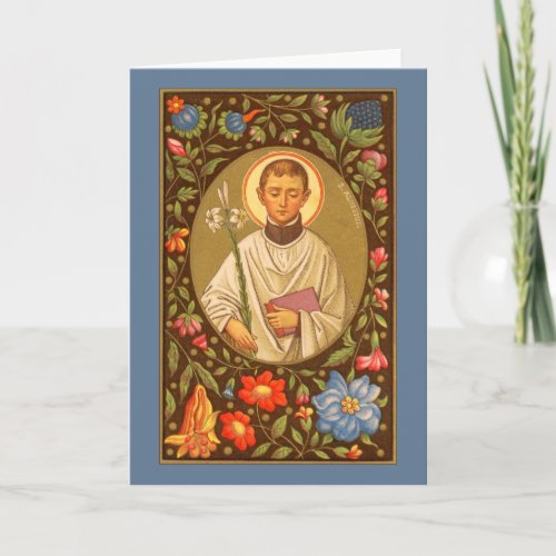 St Aloysius Gonzaga PM 01 Blank Greeting Card 1