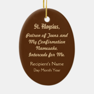St. Aloysius Gonzaga (PM 01) Ceramic Ornament