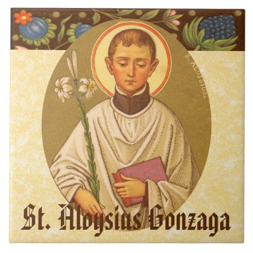 St Aloysius Gonzaga PM 01 Ceramic Tile