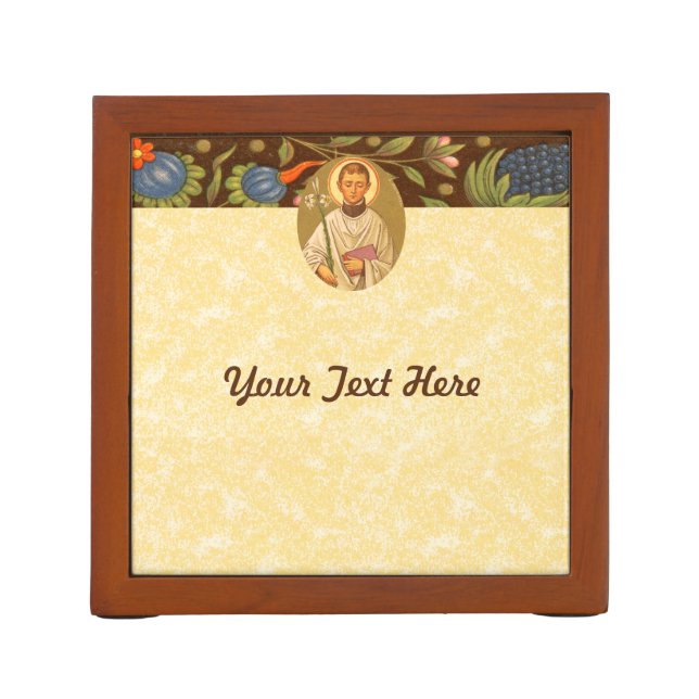 St. Aloysius Gonzaga (PM 01) Desk Organizer (Back)