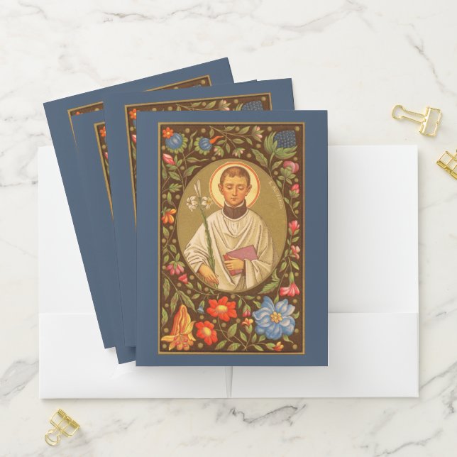 St. Aloysius Gonzaga (PM 01) (Style 1) Pocket Folder (In Situ)