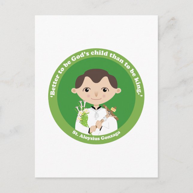 St. Aloysius Gonzaga Postcard (Front)