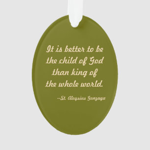 St. Aloysius (PM 01a) Acrylic Ornament