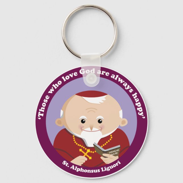 St Alphonsus Liguori Keychain (Front)