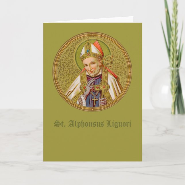 St. Alphonsus Liguori (SNV 02) (Round) Card (Front)