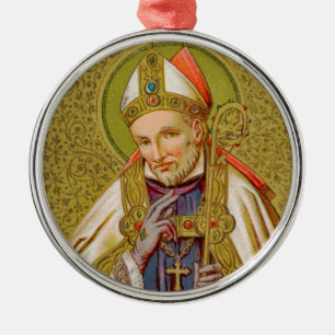 St. Alphonsus Liguori (SNV 02) (Round) Metal Ornament