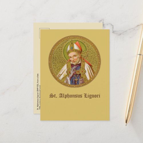 St Alphonsus Liguori SNV 02 Round Postcard