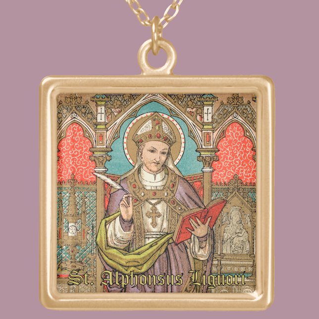 St. Alphonsus Liguori (VVP 005) Gold Plated Necklace (Creator Uploaded)