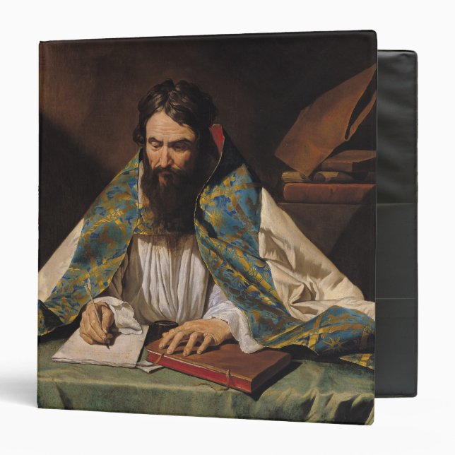 St. Ambrose , c.1633-39 3 Ring Binder (Front/Inside)