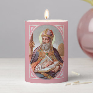 St. Ambrose of Milan (BEN 001) 3"x4" Pillar Candle