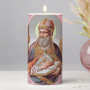 St. Ambrose of Milan (BEN 001) 3"x6" Pillar Candle