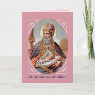 St. Ambrose of Milan (BEN 001) Card