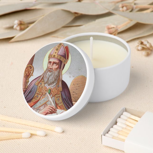 St. Ambrose of Milan (BEN 001) Mini Candle Favors (Insitu)