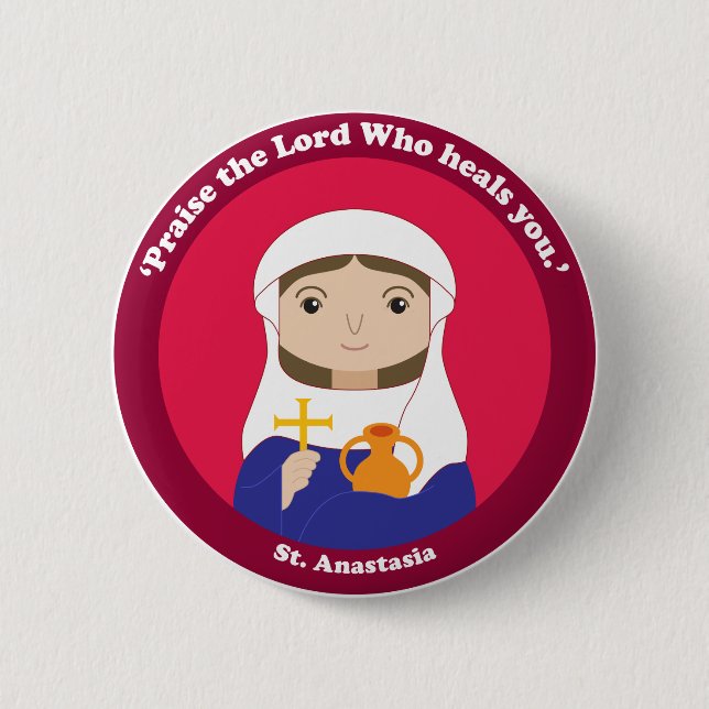 St. Anastasia Button (Front)