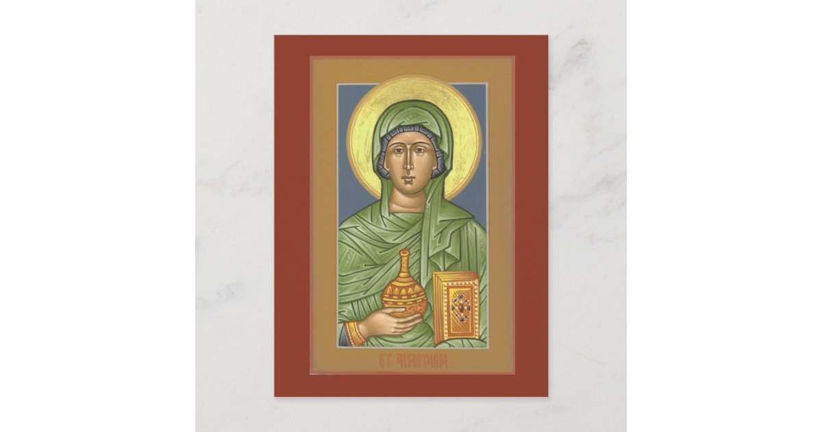 St. Anastasia Prayer Card Zazzle
