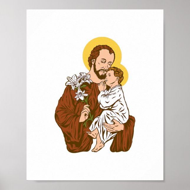 St and Child Jesus Consecration 2021 Catholic Sain Poster (Front)