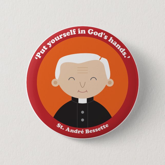 St. André Bessette Button (Front)