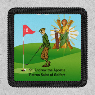 St. Andrew and Dapper Male Golfer Patch