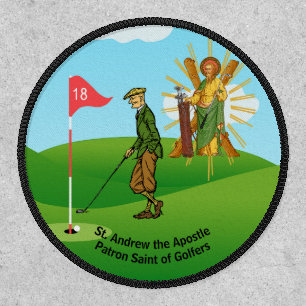 St. Andrew and Dapper Male Golfer Patch