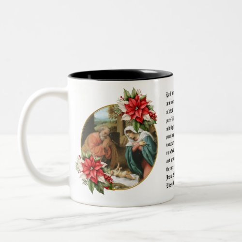 St Andrew Christmas Advent Novena Holy Family Two_Tone Coffee Mug