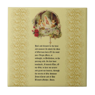 St. Andrew Christmas Advent Prayer Jesus Mary Ceramic Tile