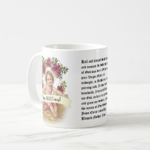 St. Andrew Christmas Novena Jesus Floral Coffee Mug