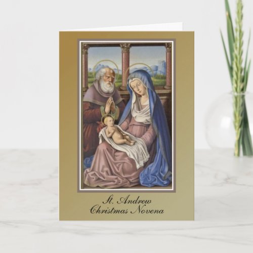 St Andrew Christmas Novena Prayer Holiday Card