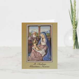 St. Andrew Christmas Novena Prayer Holiday Card