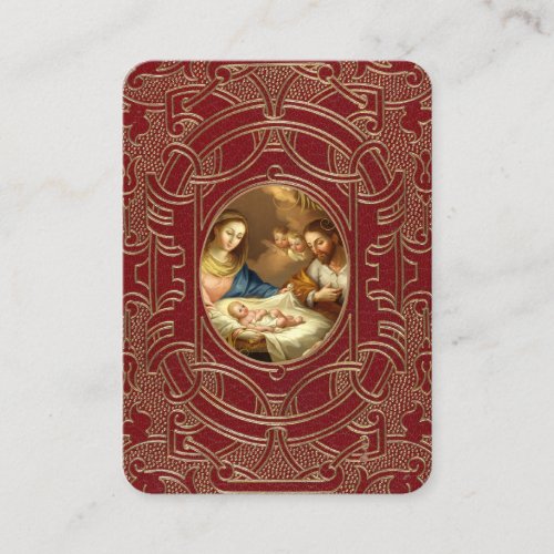 St Andrew Christmas Novena Virgin Mary Jesus  Business Card