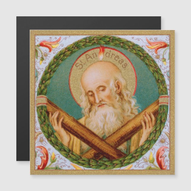 St. Andrew (JMAS 02) Magnetic Greeting Card (Front/Back)